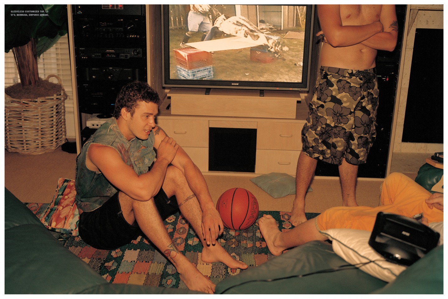 Justin Timberlake: At Home, L'Uomo Vogue November 2002 – Steven Klein